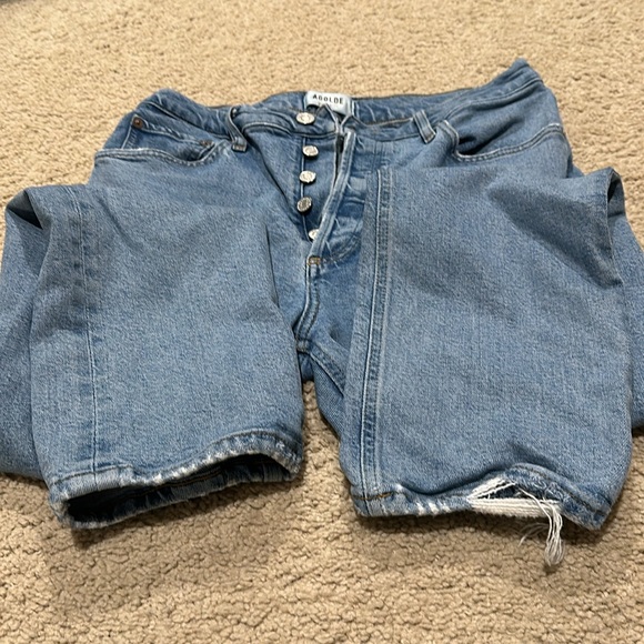 Agolde High Rise Blue Jeans Vintage Look - Picture 3 of 5